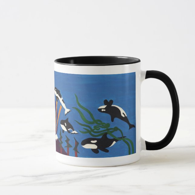 Taza Orcas que ascienden (Derecha)