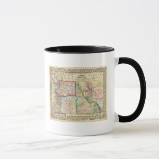 Taza Ore, Wash, Idaho, Mont Map de Mitchell