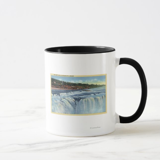 Taza Oregon City, ORWillamette Falls ViewCity, OR (Derecha)