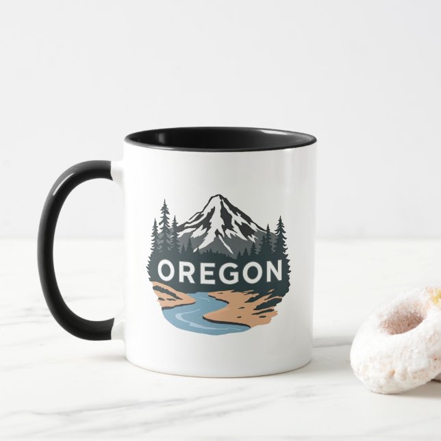 Taza Oregón Estados Unidos de América (Con donut)