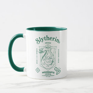 TAZA ORGULLO AMBICIÓN ASTUCIA ESCUDO DE SLYTHERIN