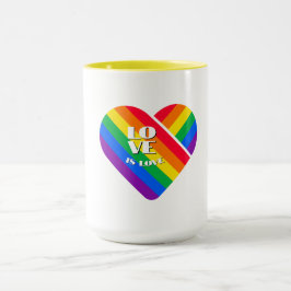 Taza Orgullo Arcoíris Corazón