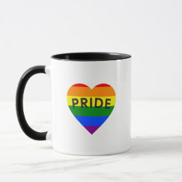 Taza Orgullo Corazón Arcoíris