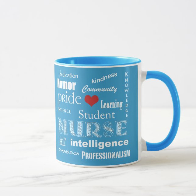Taza Orgullo-Cualidades de la enfermera de (Derecha)