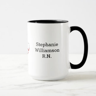 Taza Orgullo-Cualidades de la enfermera/nombre