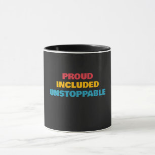 Taza Orgullo de discapacidad Orgulloso Incluido Imparab