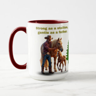 Taza Orgullo de papá de caballo - Edición ecuestre del 