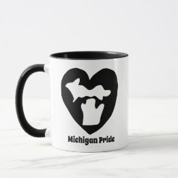 Taza Orgullo del corazón de Michigan