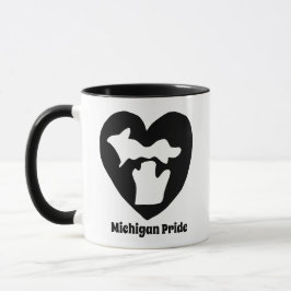 Taza Orgullo del corazón de Michigan