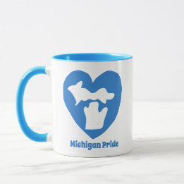 Taza Orgullo del corazón de Michigan