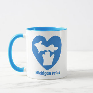 Taza Orgullo del corazón de Michigan