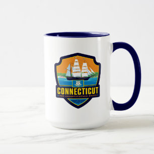Taza Orgullo del Estado   Connecticut
