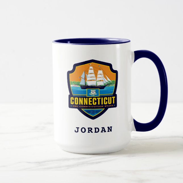 Taza Orgullo del Estado | Connecticut (Derecha)