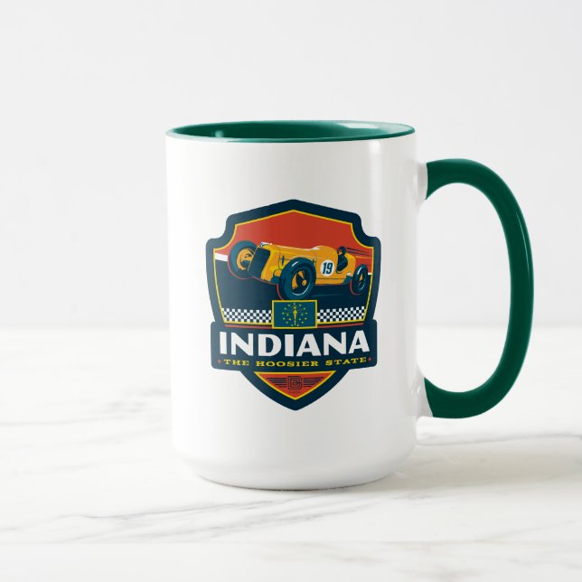 Taza Orgullo del Estado | Indiana (Derecha)