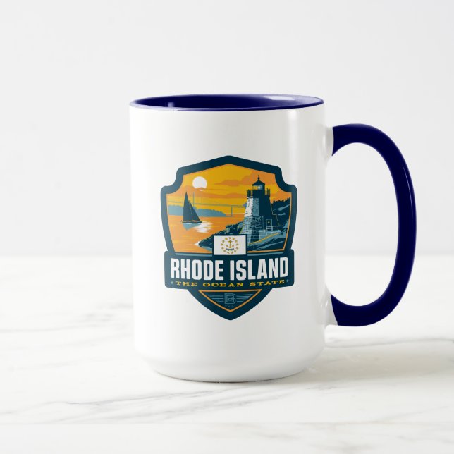 Taza Orgullo del Estado | Isla Rhode (Derecha)