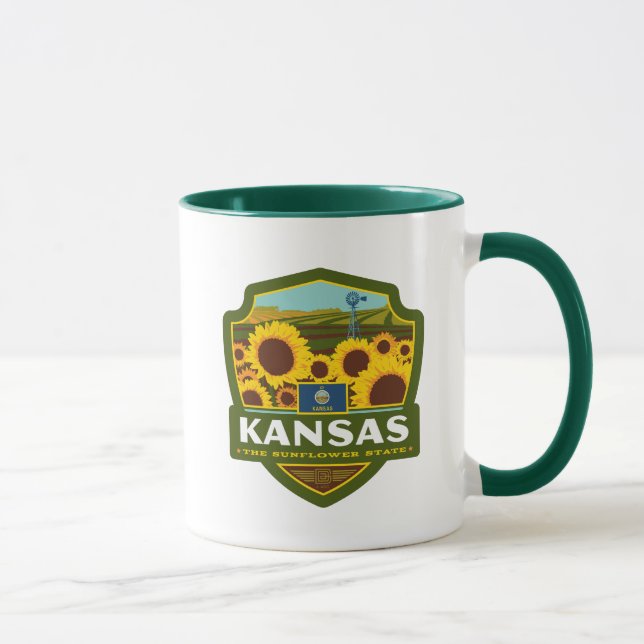 Taza Orgullo del Estado | Kansas (Derecha)