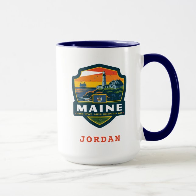 Taza Orgullo del Estado | Maine (Derecha)