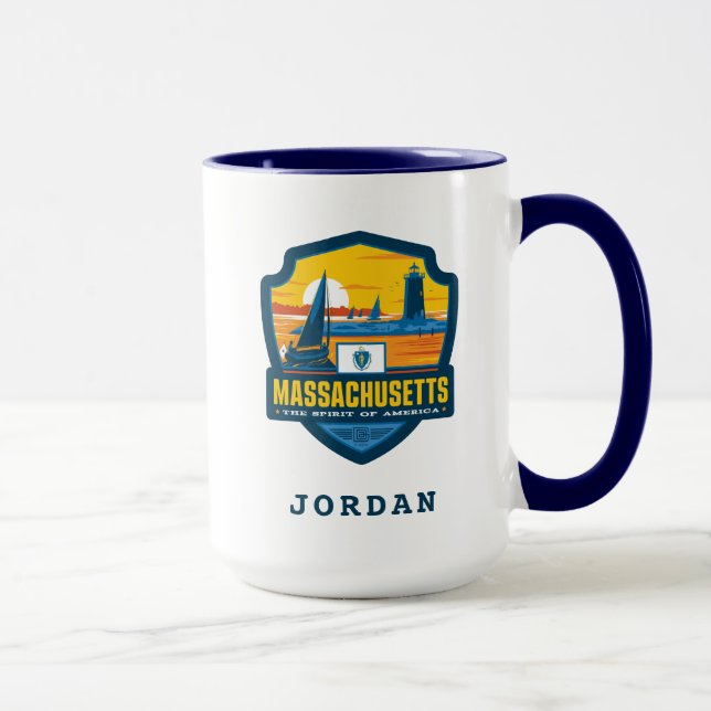 Taza Orgullo del Estado | Massachusetts (Derecha)
