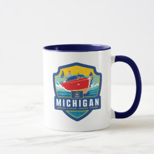 Taza Orgullo del Estado   Michigan