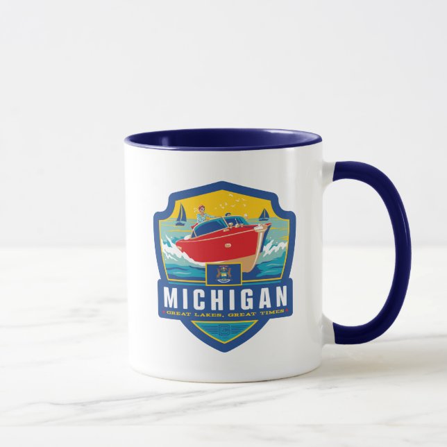 Taza Orgullo del Estado | Michigan (Derecha)