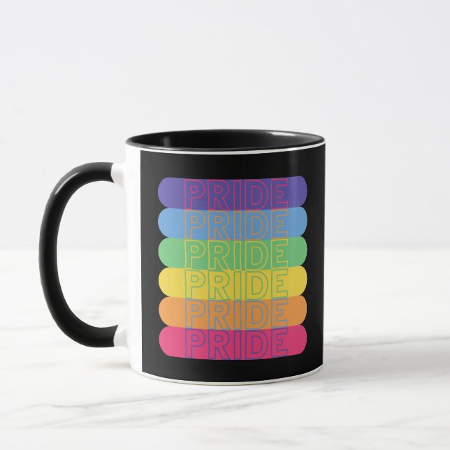 Taza Orgullo en colores de arcoíris (Izquierda)