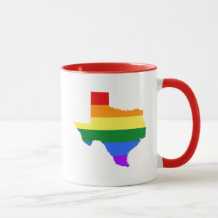 Taza Orgullo gay Arcoiris de Texas