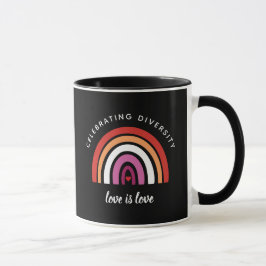 Taza Orgullo Lésbico Celebrando la Diversidad El Amor e