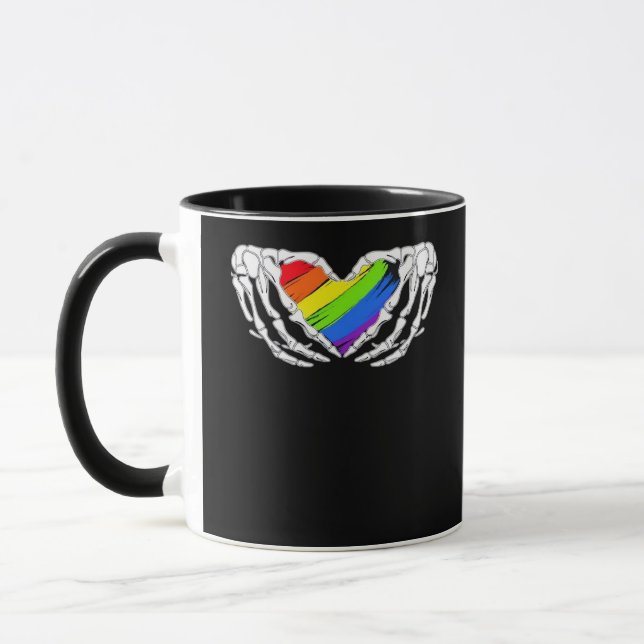 Taza Orgullo - Manos de Skeleton Orgullo con el Corazón (Izquierda)