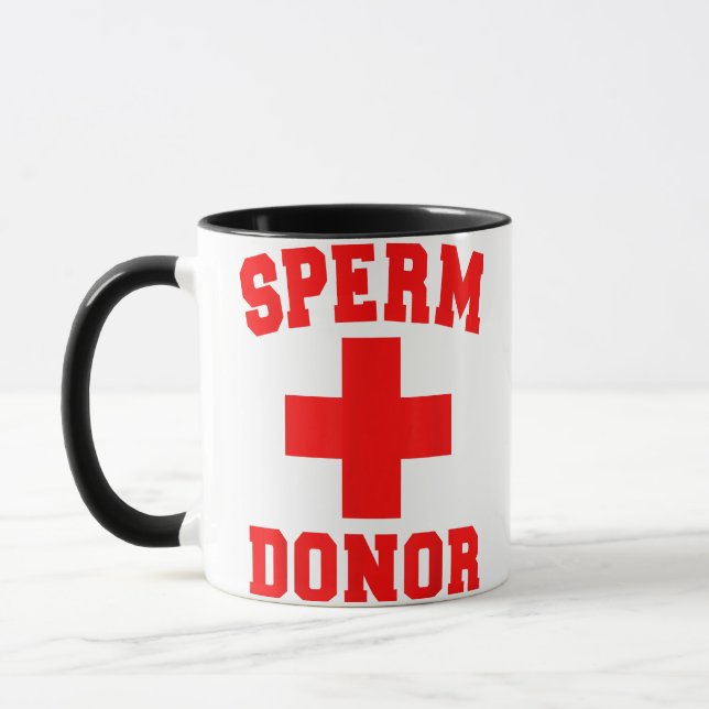 TAZA ORGULLO SPERM DONOR DISPENSER FUNNY HALLOWEEN COST (Izquierda)