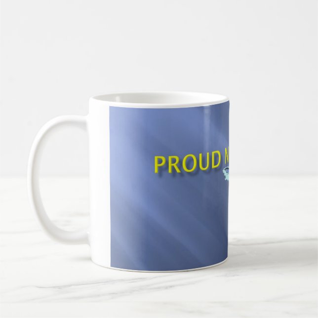 Taza ORGULLOSA de la HERMANA de la MARINA DE (Izquierda)