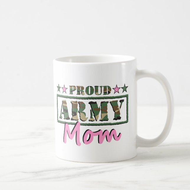 Taza orgullosa de la mamá del ejército (Derecha)