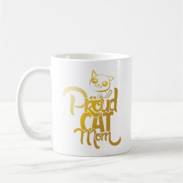 Taza orgullosa de la mamá del gato