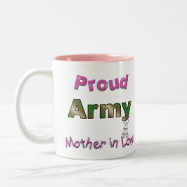 Taza orgullosa de la suegra del ejército