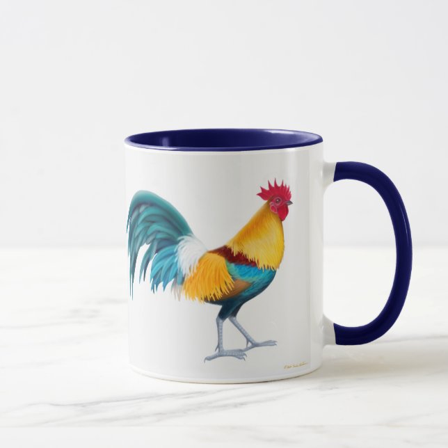 Taza orgullosa del campanero del gallo (Derecha)