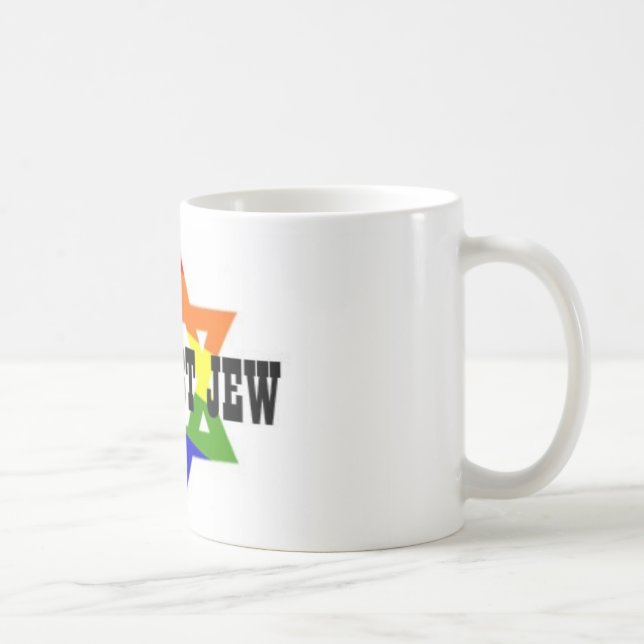 Taza orgullosa del judío de LGBT (Derecha)