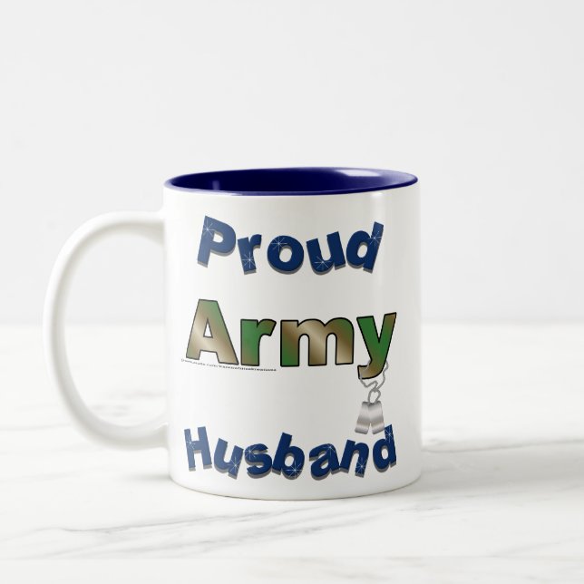 Taza orgullosa del marido del ejército (Izquierda)