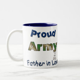 Taza orgullosa del suegro del ejército