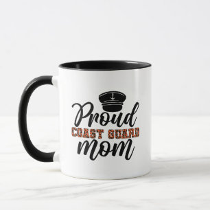 Taza Orgullosa madre de guardacostas, amor por la guard