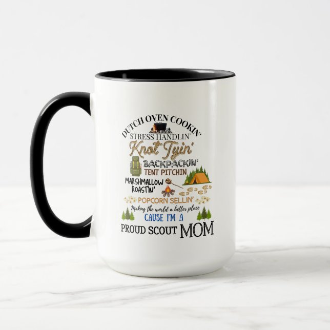 Taza Orgullosa Scout Mom Mug (Izquierda)