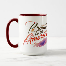 Taza "Orgulloso de ser americano.