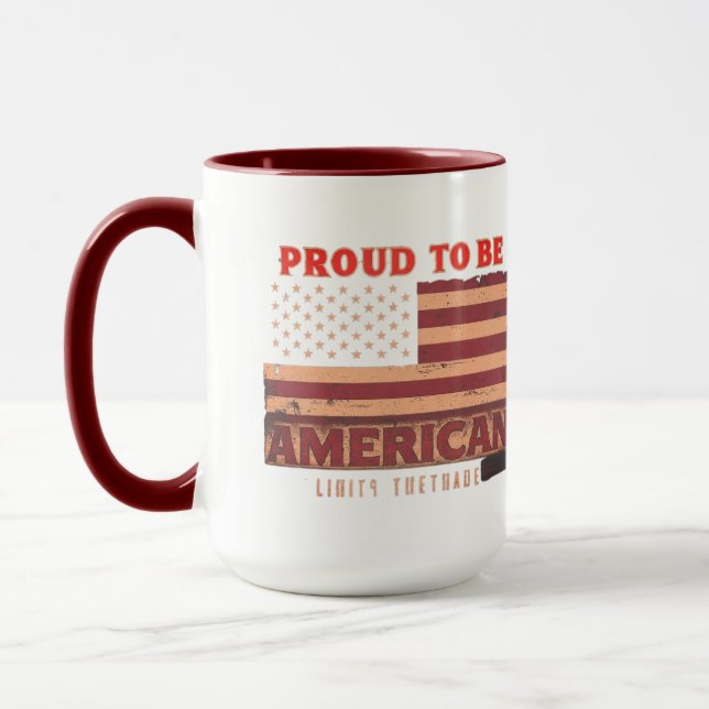 Taza Orgulloso de ser americano Mug (Izquierda)