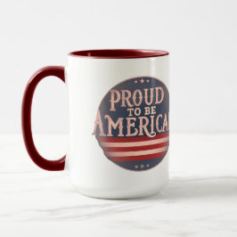 Taza Orgulloso de ser estadounidense