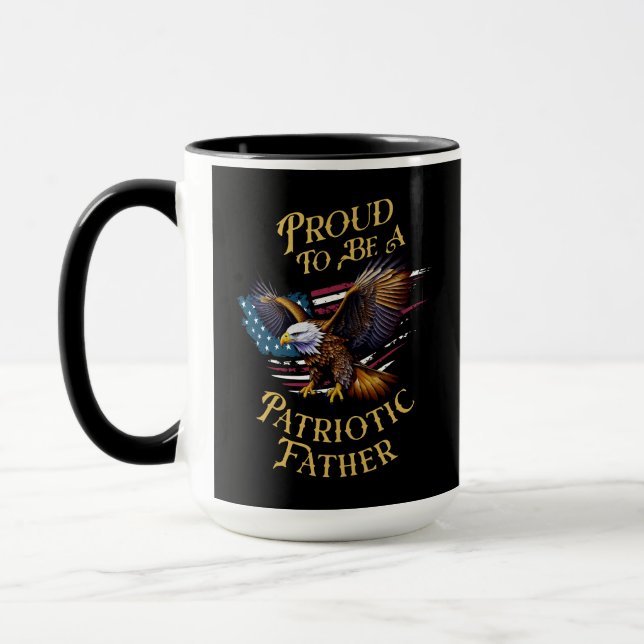 Taza Orgulloso de ser un padre patriótico (Izquierda)