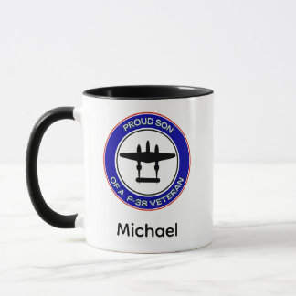 Taza Orgulloso hijo de un veterano del P-38