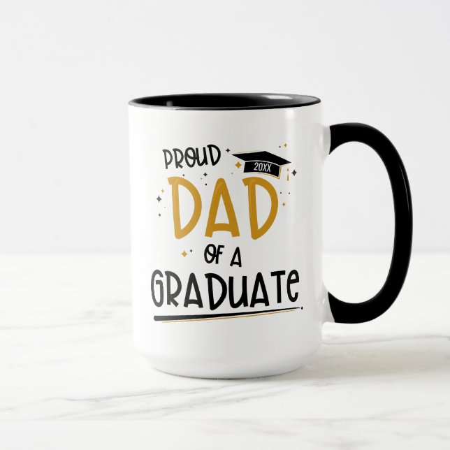 Taza Orgulloso padre de un graduado (Derecha)