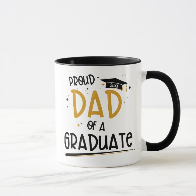 Taza Orgulloso padre de un graduado (Derecha)