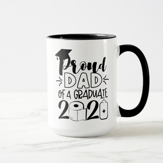 Taza Orgulloso padre de un graduado - 2021 (Derecha)