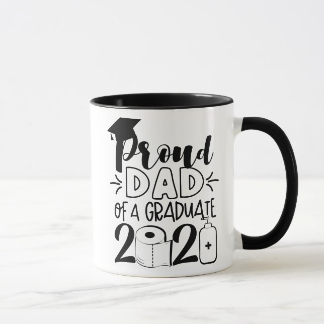 Taza Orgulloso padre de un graduado - 2021 (Derecha)