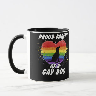 Taza Orgulloso Padre De Un Orgullo LGBT De Perro Gay