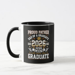 Taza Orgulloso padre graduado de la promoción de 2026